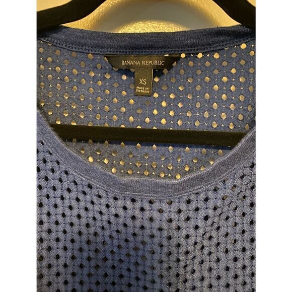 🔴 Banana Republic Navy Blue sleeveless top size xs - Picture 8 of 8